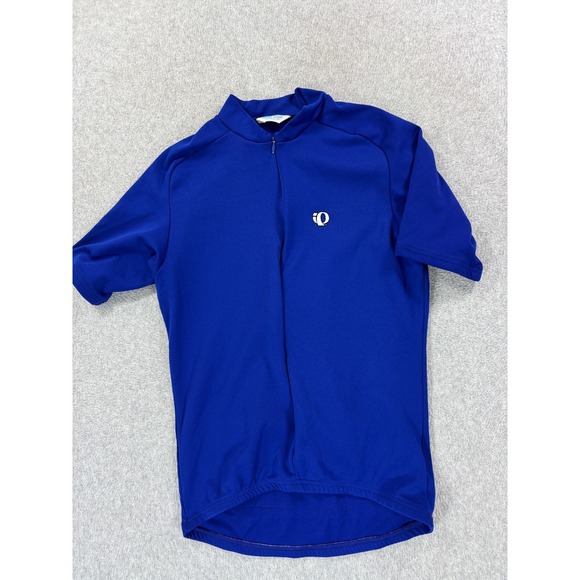 Pearl Izumi Performance 3/4 Zip Short Sleeve Cycling Jersey (Men's Medium) Blue - Picture 1 of 10